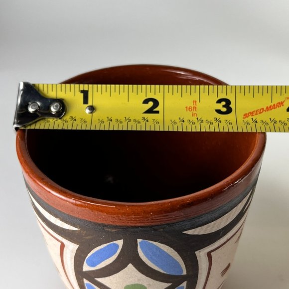 Red Clay Artisan Handcrafted Hand Painted Pot Vase Venezuela Souvenir Gift - Picture 10 of 10